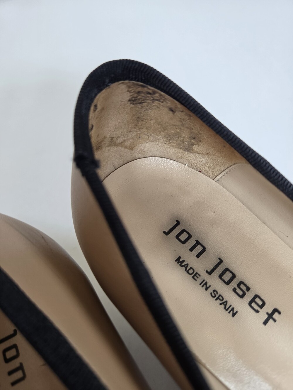 Jon Josef Debra Nude Black Bow Leather Mid Heel Pump block heel size 8.5 - Picture 3 of 8